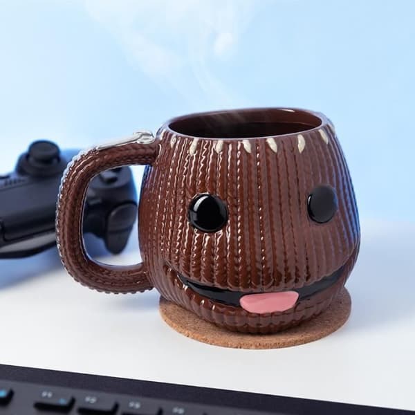 Sackboyformad mugg - PALADONE - 550 ml - Brun - Keramik