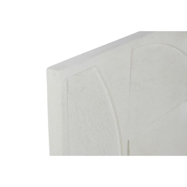 Vægdekoration Home ESPRIT Hvid Moderne 80 x 4 x 80 cm (2 enheder)