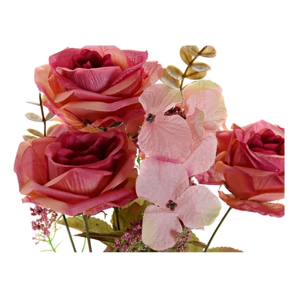 Dekorativa blommor DKD Home Decor Vit Orange Rosa Persika 17 x 17 x 44 cm (4 antal)