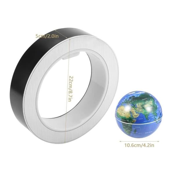 TD® Magnetic Levitation Globe 4 tums färgade lampor dekorativa ornament