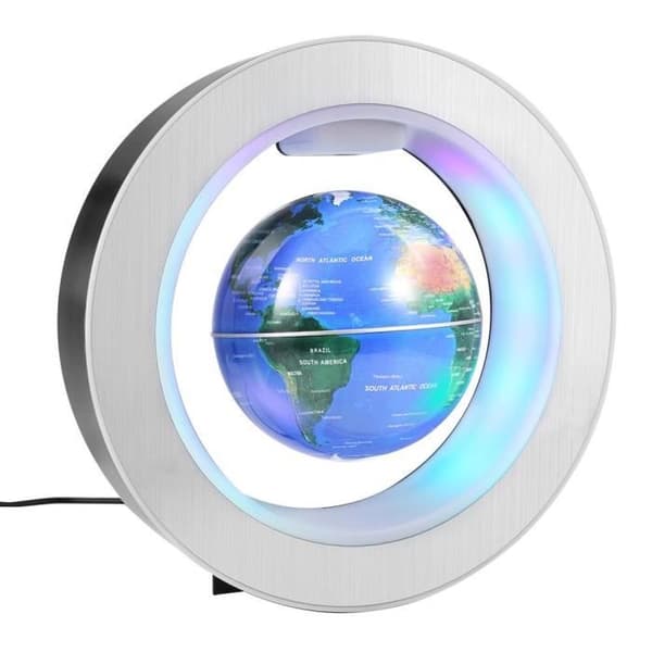 TD® Magnetic Levitation Globe 4 tums färgade lampor dekorativa ornament