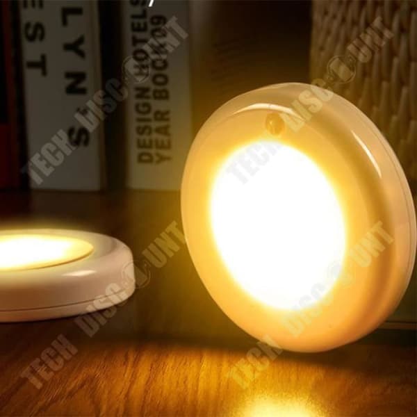 TD® 9 LED trådlös batteridriven nattljusrörelsesensor (vitt ljus)