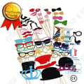 Miniatyrbild 1 av 4: TD® Paper Party Prop Kit Skägg Fickglasögon Fotomasker Rolig festdekoration 60-delat set Julfest