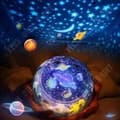 Miniatyrbild 2 av 3: TD® projektorljus Baby,3 modeller 6 filmer Magisk 360° rotation projektionslampa Nattljus för flicka Barn sovrum Stjärnklar natthimmel