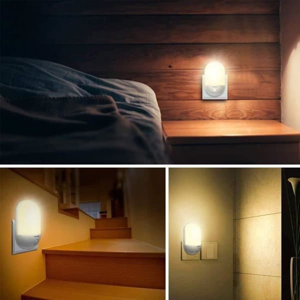 TD® LED Automatisk Vägg Nattlampa med Skymningssensor Belysning för Baby Sovrum Vardagsrum Garage och