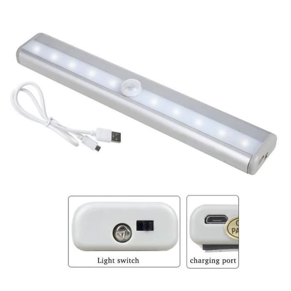 TD® LED Trådlös PIR Auto Motion Sensor Infraröd Nattljus Skåp Trapplampa