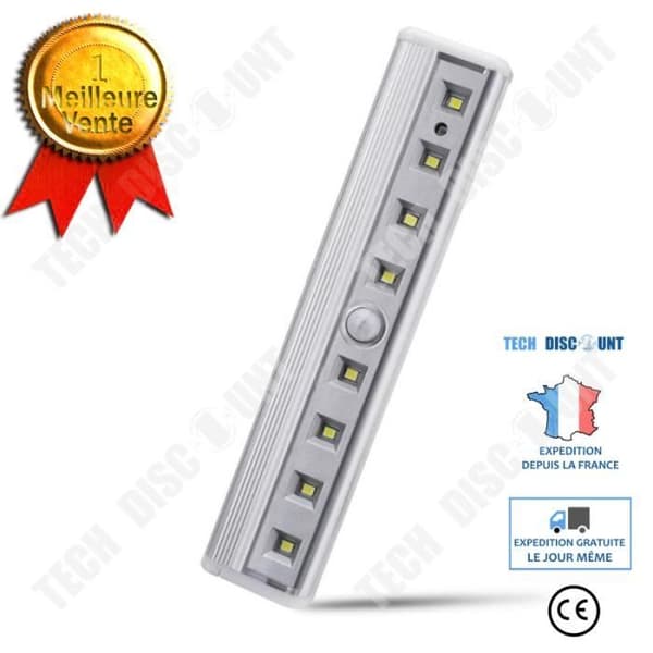 TD® LED Trådlös PIR Auto Motion Sensor Infraröd Nattljus Skåp Trapplampa