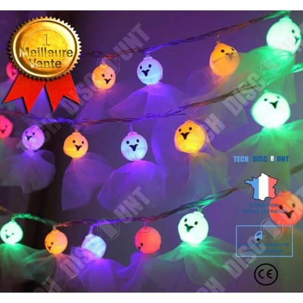 TD® Halloween String Lights - Ghost Festival Pumpkin LED String Lights - Holiday Dekoration Fairy Lights