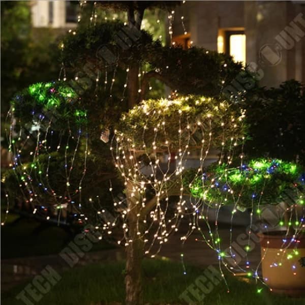 TD® Ljusridå, LED-ljusgirlanger 3m*3m, Fönsterdekoration, Jul, Bröllop, Födelsedag, Hem, IP55 Kallvit