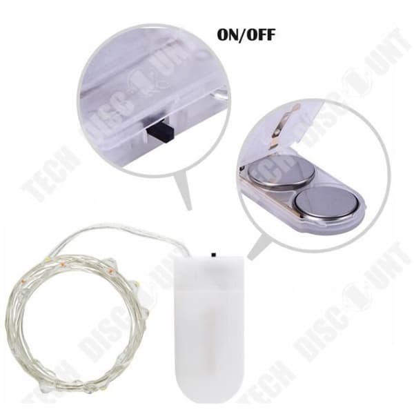 TD® Batteridrivna LED String Lights 10M 5M 4M 2M Koppartråd Fairy Lights String Lights - Modell: 5M DC12V Lila - MILEDCA0