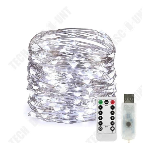 TD®-paket med 4 LED-slingor, vattentät batteridriven 100 lysdioder 10M, för bröllop Home Garden Christmas, (Rosa)