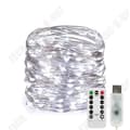 Miniatyrbild 4 av 4: TD®-paket med 4 LED-slingor, vattentät batteridriven 100 lysdioder 10M, för bröllop Home Garden Christmas, (Rosa)