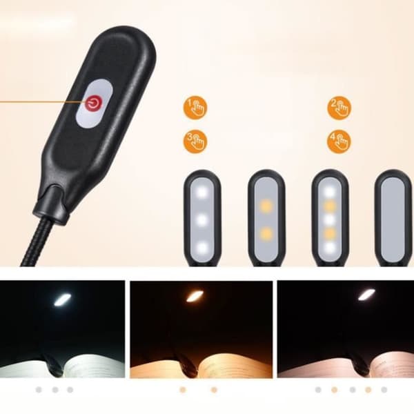 TD® 500mAh hopfällbar LED-nattlampa Sänglampa