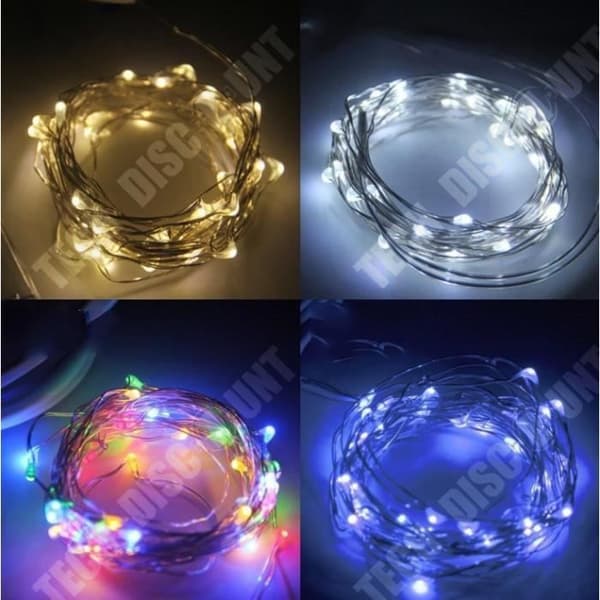 TD® BOYOU 10M LED Fairy Lights Fjärrkontrolllampa (varmvit)