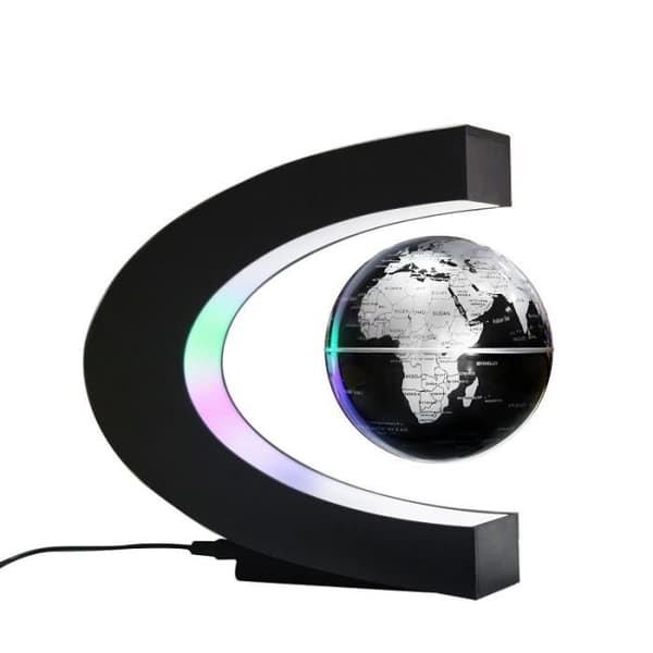 Dekoration - C-form - Lysande glob - Magnetisk levitation - LED - Interiör