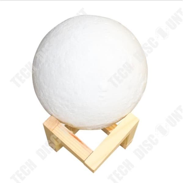 TD® 3d Printed Magic Moon Night Light Bordsbordslampa Usb Uppladdningsbar