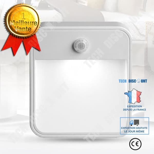 TD® LED Trådlös PIR Auto Motion Sensor Infraröd Nattljus Skåp Trapplampa