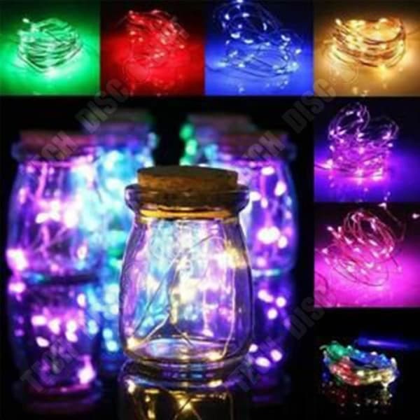 TD® batteridrivna LED Fairy Lights - Koppar - 50 glödlampor - Lila - 5M - Fairy Lights Heminredning (utan batteri)