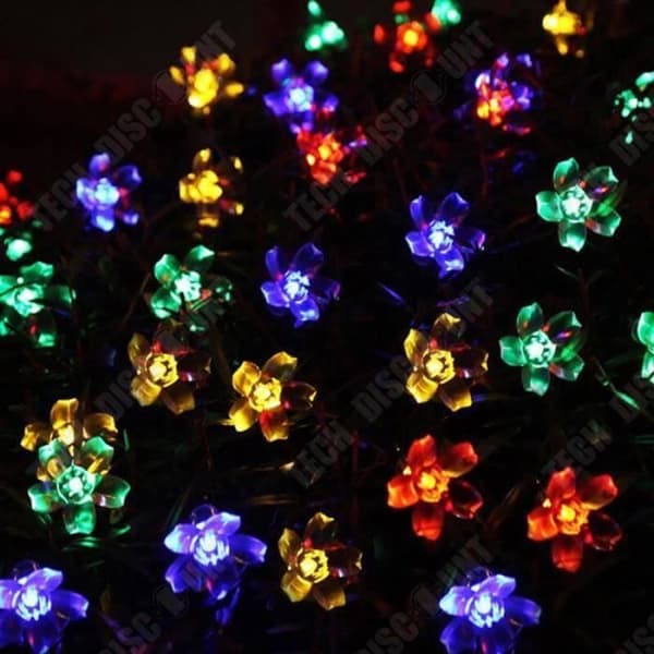 TD® LED string light 5 M solar trädgårdslampor LED string light utomhusbelysning - Modell: Multicolor 5M 20LEDs - MILEDCA0