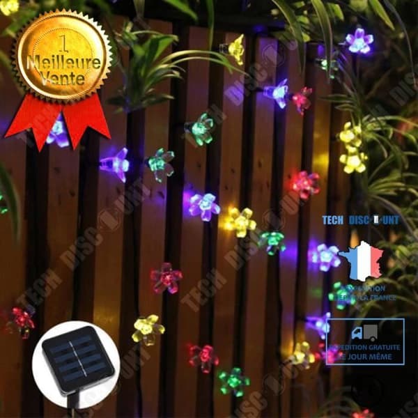TD® LED string light 5 M solar trädgårdslampor LED string light utomhusbelysning - Modell: Multicolor 5M 20LEDs - MILEDCA0
