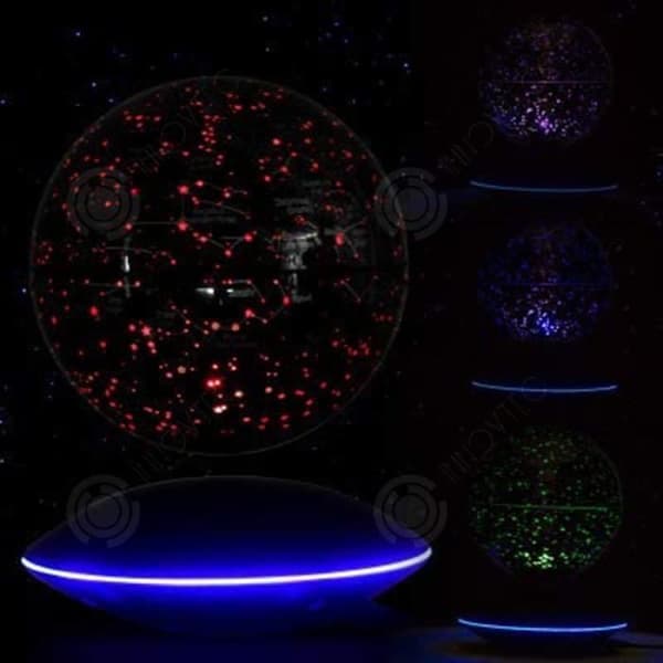 INN 6 tums magnetisk levitation flytande klot present, färgglad smart världskarta, LED-ljus