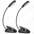 Miniatyrbild 1 av 4: TD® 2PCS Skrivbordsläsboklampa 7 LED kallt och varmt vitt ljus, flexibel uppladdningsbar nattlampa vid sängen