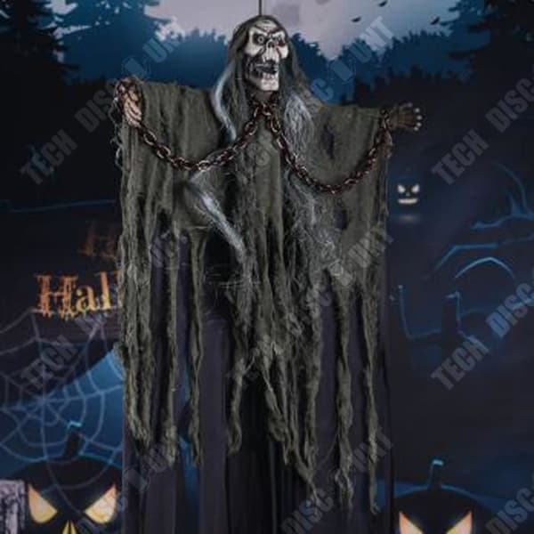 TD® Hängande kedja Spöke Halloween Dekoration Dörrhängande elektrisk leksak Spökhus Hemligt rum Skräckrekvisita