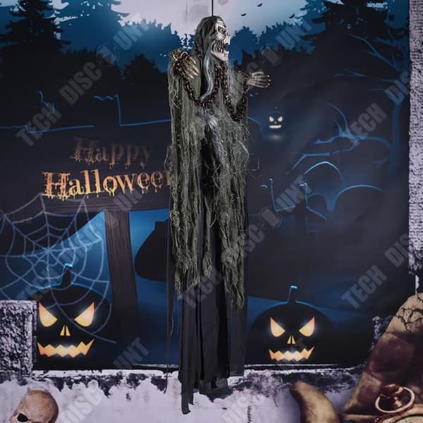 TD® Hängande kedja Spöke Halloween Dekoration Dörrhängande elektrisk leksak Spökhus Hemligt rum Skräckrekvisita
