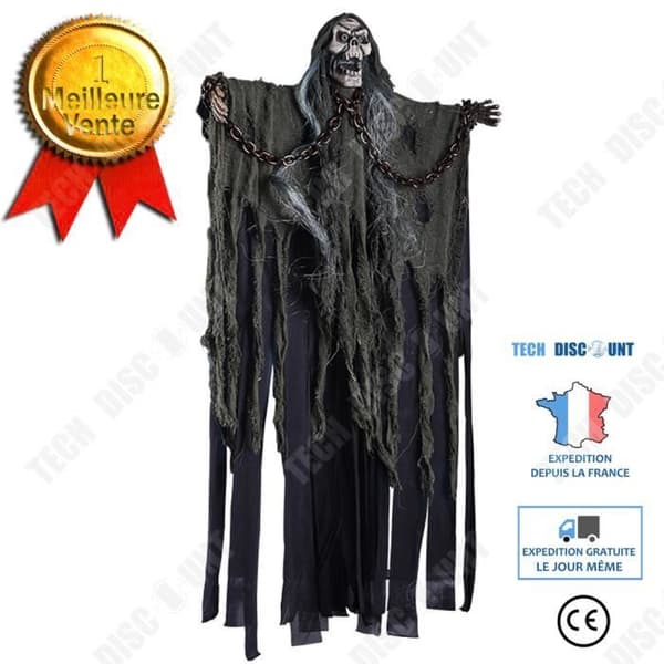 TD® Hängande kedja Spöke Halloween Dekoration Dörrhängande elektrisk leksak Spökhus Hemligt rum Skräckrekvisita