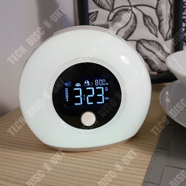 TD® Multifunktionell kreativ väckarklocka väckarklocka bluetooth högtalare elektronisk klocka färgglad sänglampa för barn