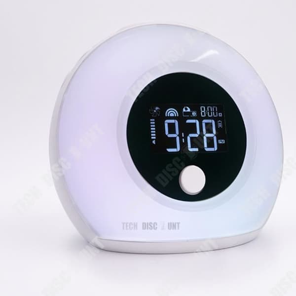 TD® Multifunktionell kreativ väckarklocka väckarklocka bluetooth högtalare elektronisk klocka färgglad sänglampa för barn