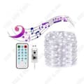 Miniatyrbild 1 av 4: TD® USB LED Fairy Lights, 5M 50 lysdioder 8 lägen med fjärrkontroll, för trädgård, jul, bröllop, fest (Cool White).