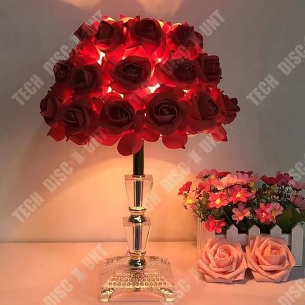 TD® Digadi bordslampa kreativ enkel europeisk fjäderbordslampa sovrum sängbord prinsessa bröllopsrum varm led-lampa