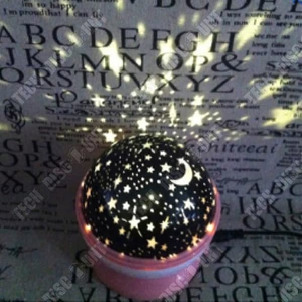 TD® Fantasy Night Light (Slumpmässig färg) Roterande Stjärnhimmel Barn Nattlampa Nattprojektor Romantisk dekoration