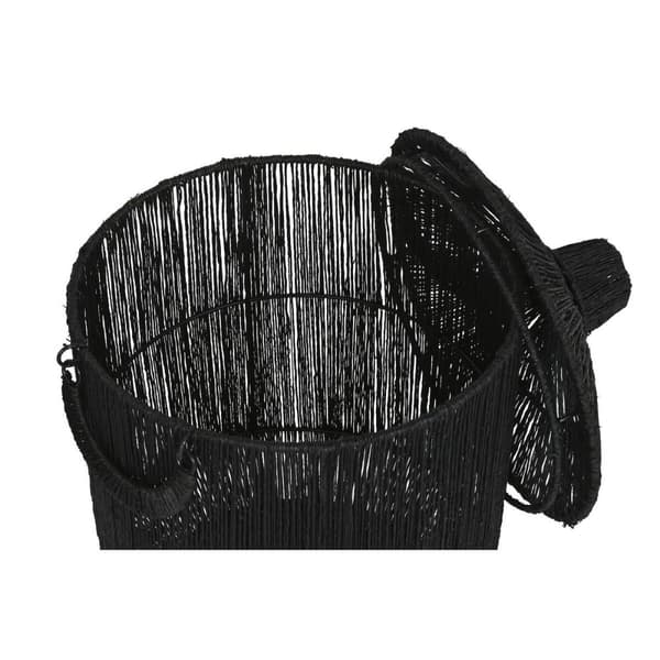Korg - set Home ESPRIT Svart Jute Metall (2 Delar)