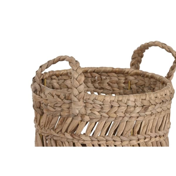Korg - set Home ESPRIT Naturell Metall Naturliga fibrer (3 Delar)
