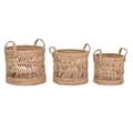 Pikkukuva 1 / 4: Korisetti Home ESPRIT Luonnollinen Metalli Luonnonkuitu (3 Kappaletta)