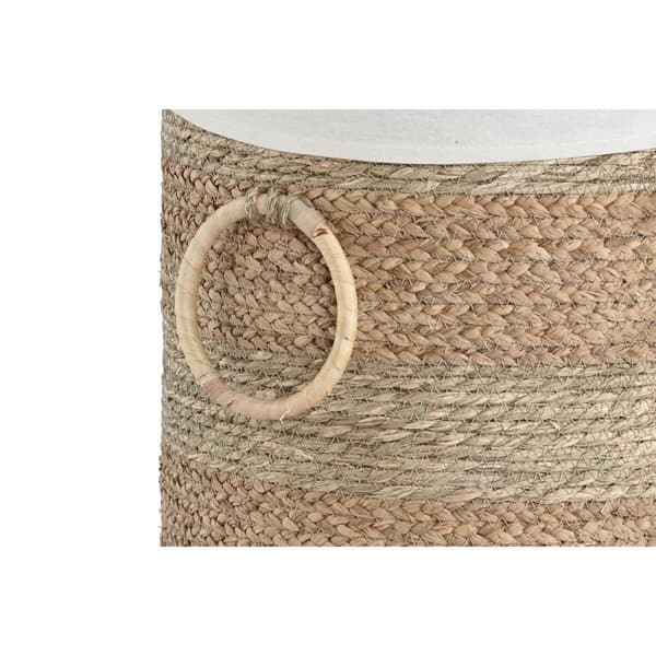 Korg - set Home ESPRIT Kräm Naturell Sjögräs Tropiskt (2 Delar)