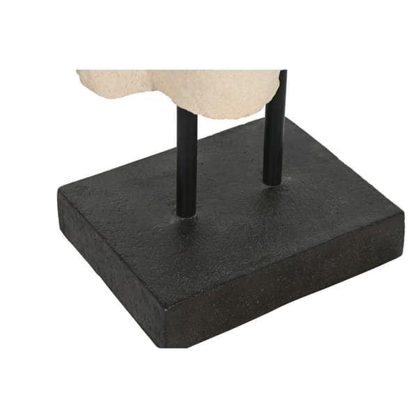 Prydnadsfigur Home ESPRIT Vit Svart Buddha 40 x 27 x 148 cm