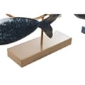 Miniatyrbild 2 av 2: dekorativ figur 53 x 9 x 45 cm naturliga blå gyllene spiraler Medelhavet (2 enheter)