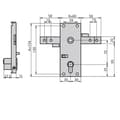 Miniatyrbild 2 av 2: Cerradura Cvl 11b/m Con Manilla Puertas Basculantes