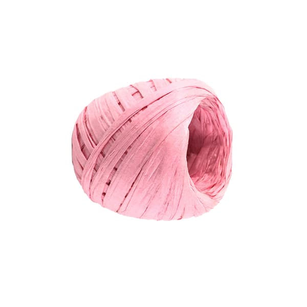 INF Pink Raffia Papir Snor til DIY Håndværk & Gaveindpakning - 20m