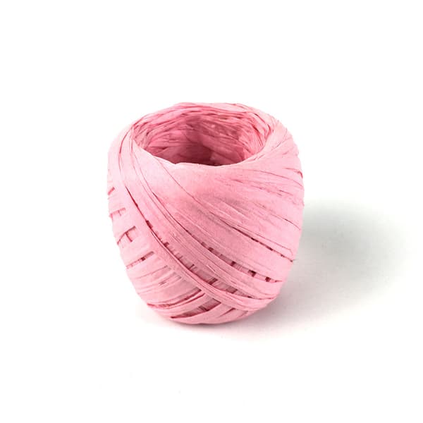 INF Pink Raffia Papir Snor til DIY Håndværk & Gaveindpakning - 20m