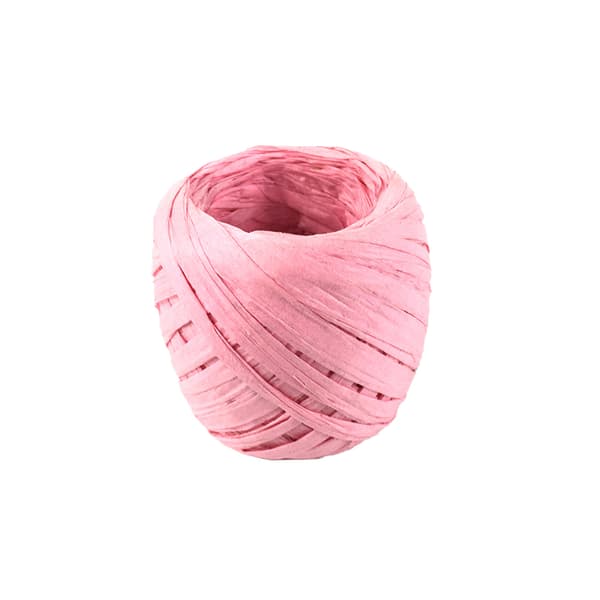 INF Pink Raffia Papir Snor til DIY Håndværk & Gaveindpakning - 20m