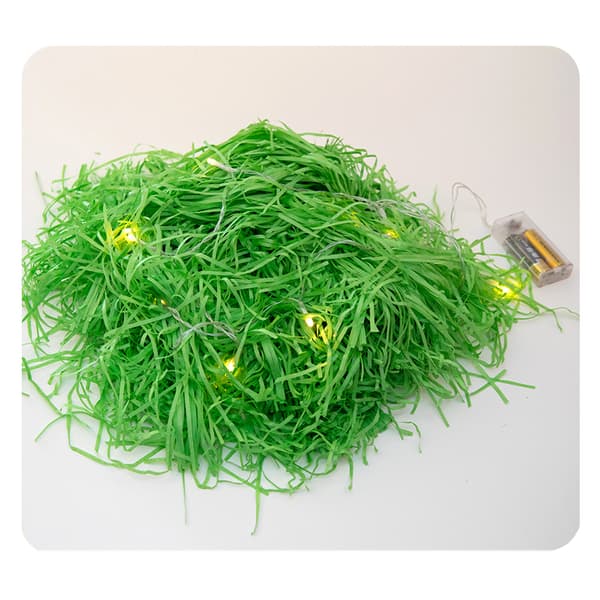 INF Tyylikäs silputtu paperitäyte - vesi teal/vihreä, 200g