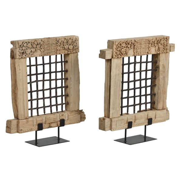 Prydnadsfigur Home ESPRIT Naturell Enskild del 65 x 18 x 75 cm