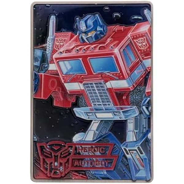 Samlarblock - FANATTIK - Transformers 40-årsjubileum - Metall - 90 x 60 mm - Begränsad upplaga