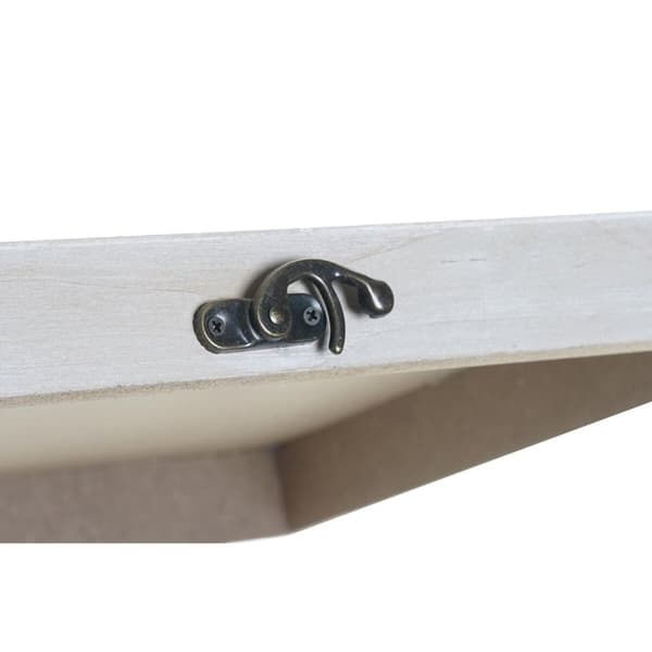 Koristerasia DKD Home Decor Musta Kullattu Puu MDF (2 osaa)