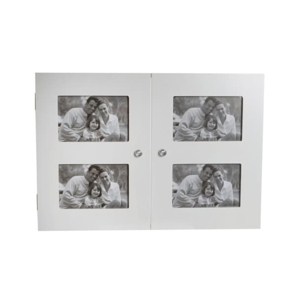 Koristerasia DKD Home Decor Valkoinen Kristalli Puu MDF Romanttinen Kuvakehykset Tiski