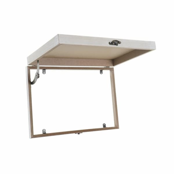 Koristerasia DKD Home Decor Valkoinen Monivärinen Puu MDF Trooppinen Villi Tiski (2 osaa)